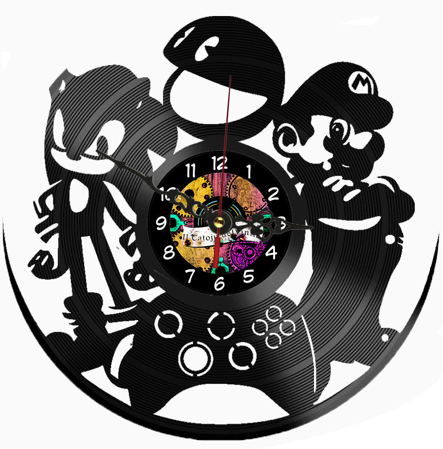 Orologio In Vinile : Super Mario
