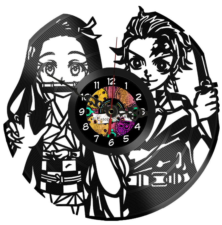 Orologio in Vinile: Demon Slayer
