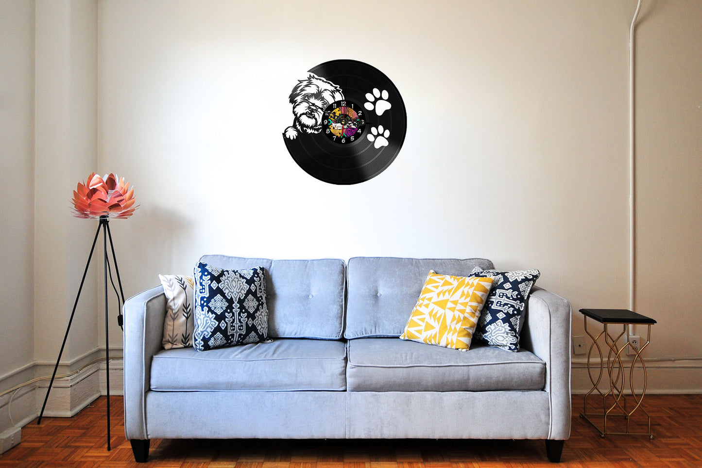 Orologio in Vinile Cane Maltese
