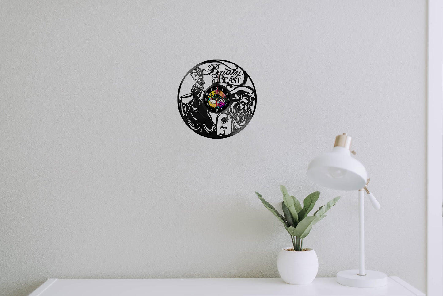 Orologio In Vinile : Bella e la Bestia