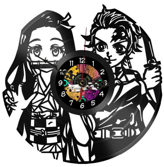 Orologio in Vinile: Demon Slayer