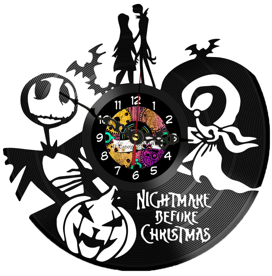 Orologio In Vinile : Nightmare Before Christmas Jack Skeletron
