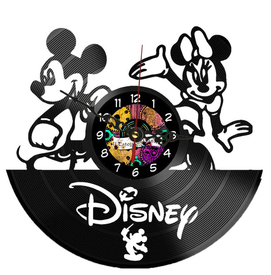 Orologio In Vinile Topolino e Minnie