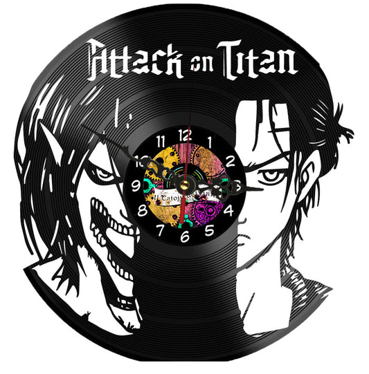 Orologio in Vinile anime: Attack on Titan- AOT- Eren