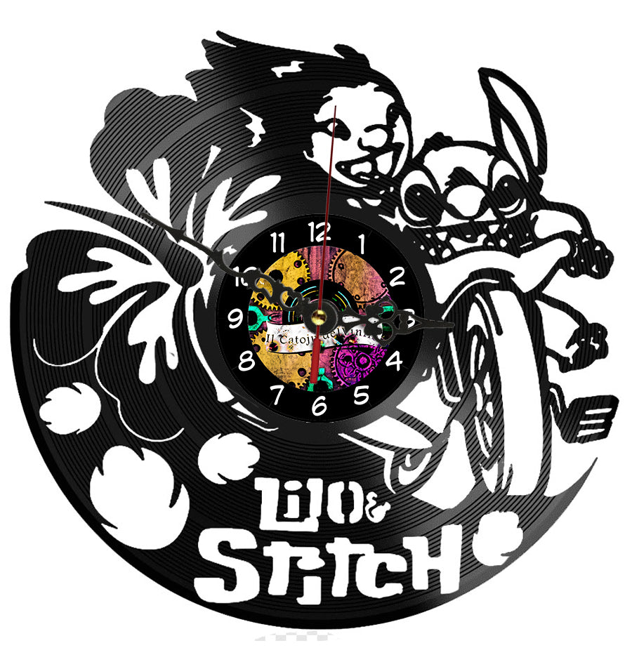 Orologio In Vinile Lilo & Stitch