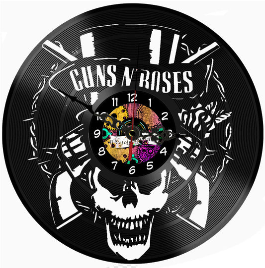 Orologio in Vinile: Guns and roses