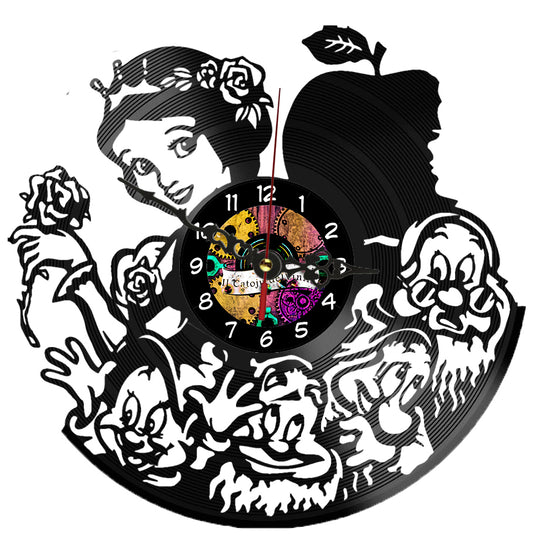 Orologio In Vinile Biancaneve
