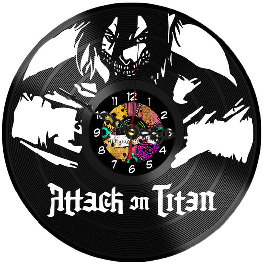 Orologio in Vinile anime: Attack on Titan- AOT- Eren Gigante