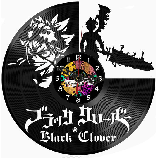 Orologio in Vinile Black Clover Asta
