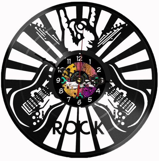 Orologio in Vinile: Music Rock